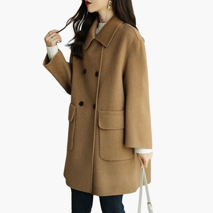 Double-Breasted Formal Coat, Tailored Fit - view 2