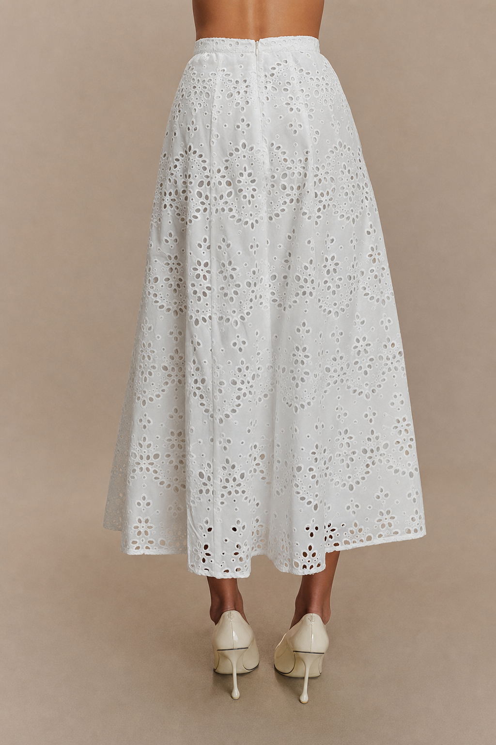 Lace V-Neck Two-Piece Midi Set - view 8