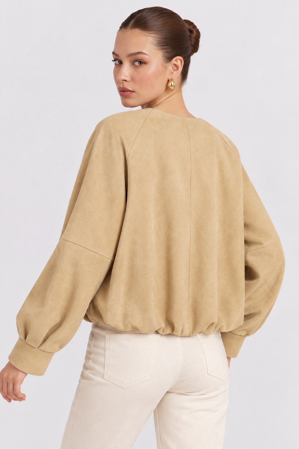 Polyester Coat Single-Breasted Casual Jacket - 2