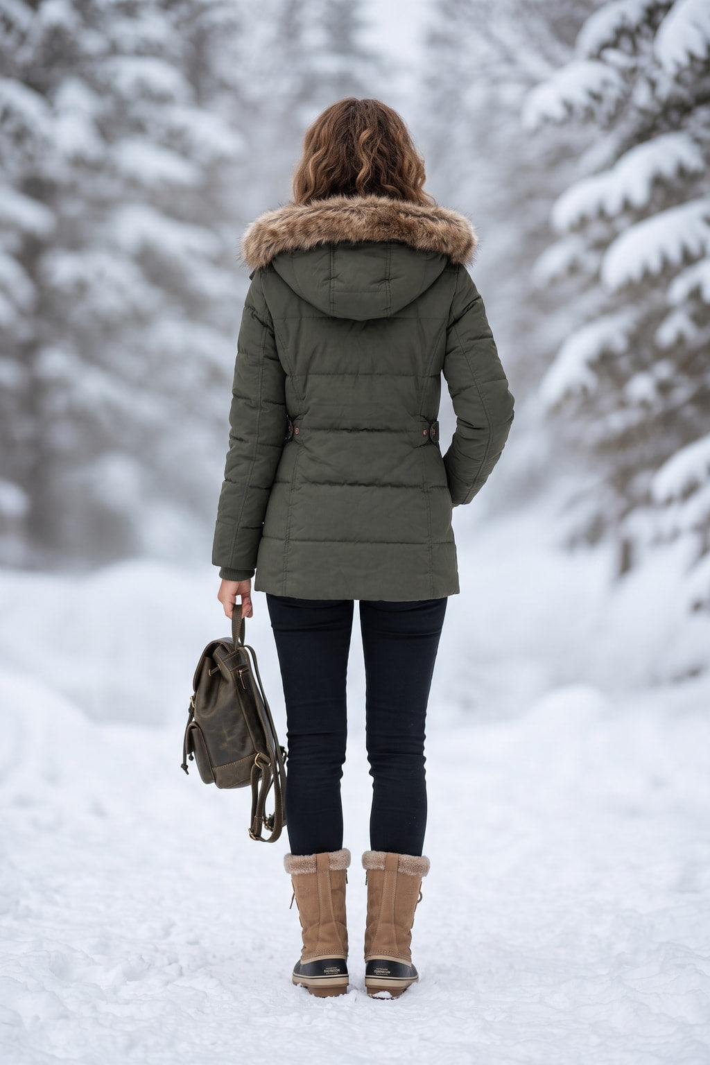 Quilted Fitted Hooded Puffer Jacket - 4