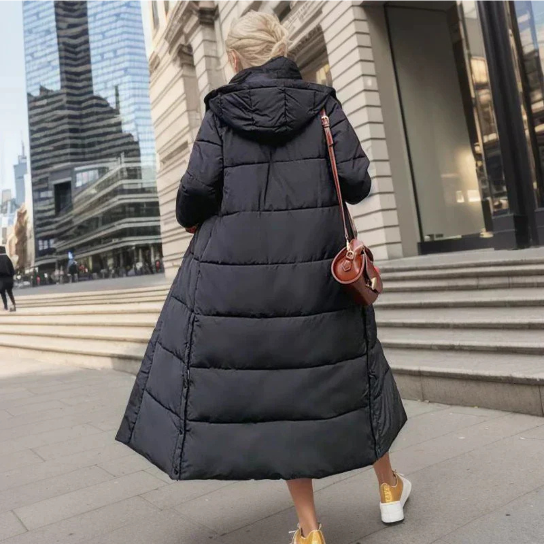 Wool blend winter coat with tailored fit - view 6