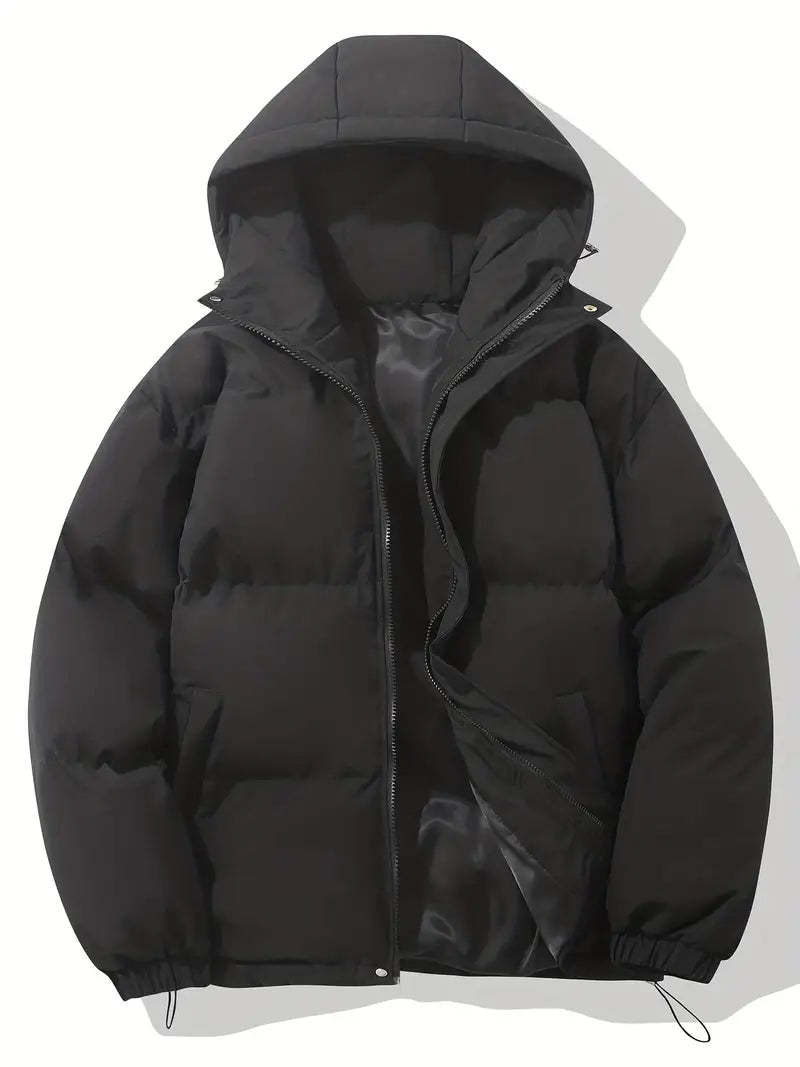 Quilted Puffer Jacket With Adjustable Hood - view 9