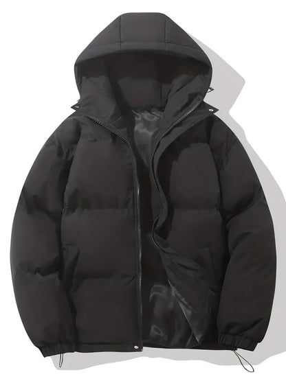Quilted Puffer Jacket With Adjustable Hood - view 9
