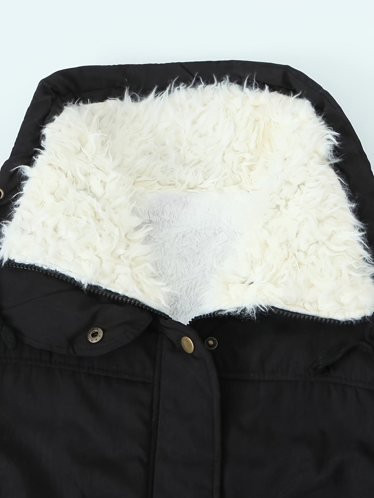 Fleece Lined Hooded Winter Parka, Mid-Length - view 12