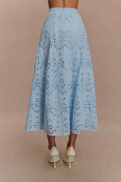 Lace V-Neck Two-Piece Midi Set - view 5