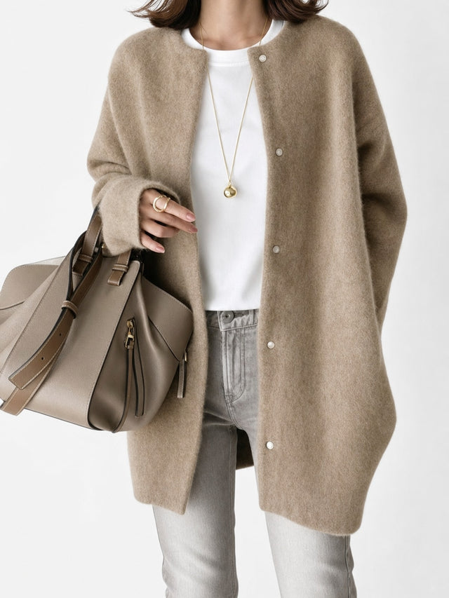 Cozy Insulated Shawl-Collar Winter Coat - 2