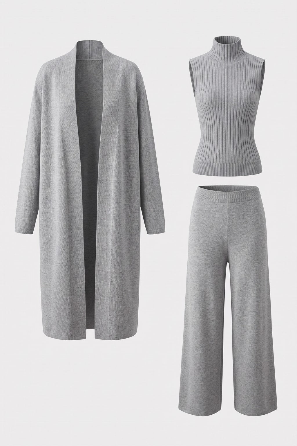Virgin Wool Lounge Set with Soft-Touch Finish - 8