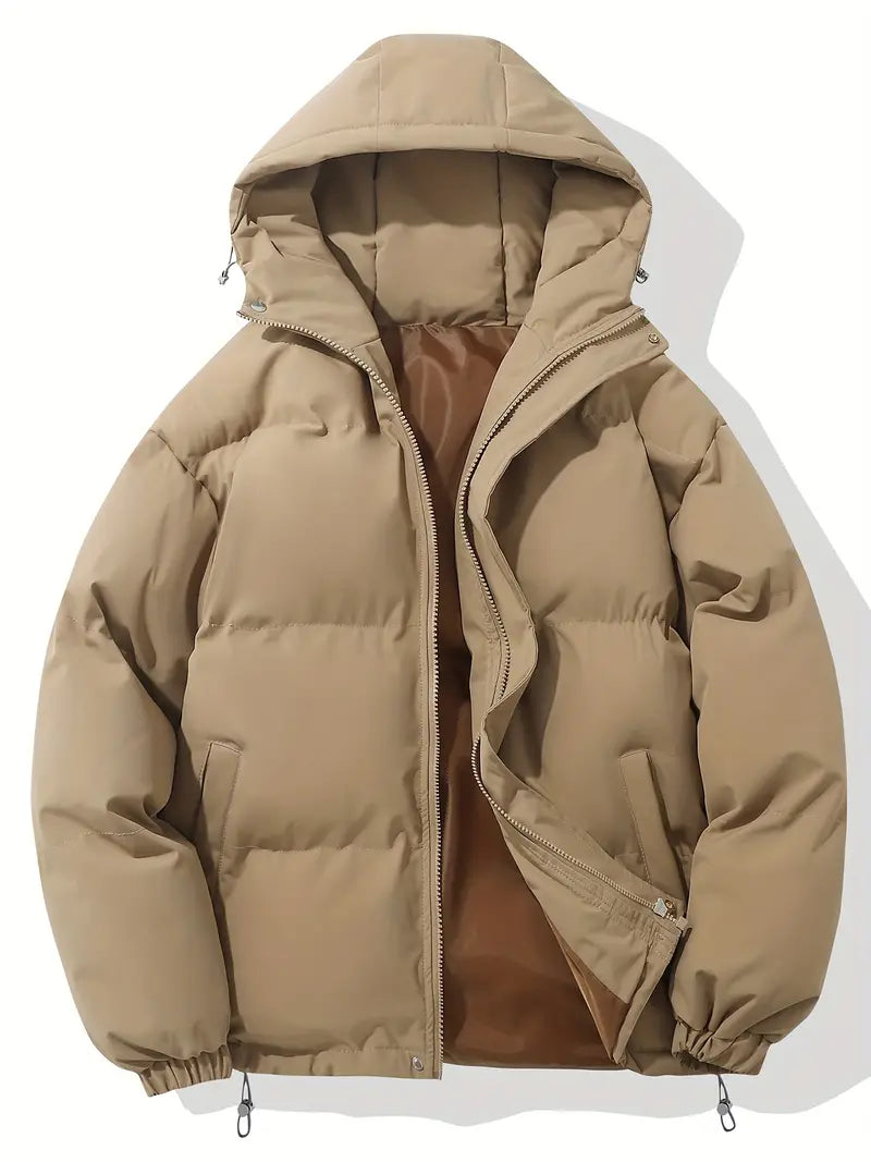 Quilted Puffer Jacket With Adjustable Hood - view 13