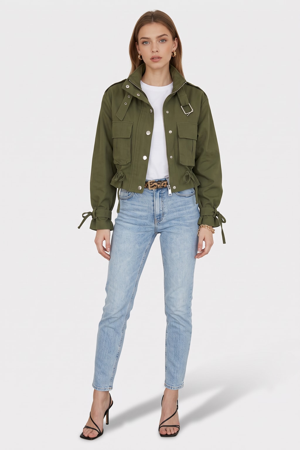 Timeless Blend Stand Collar Zip-Up Jacket - 4