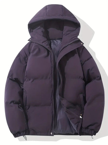 Quilted Puffer Jacket With Adjustable Hood - view 11