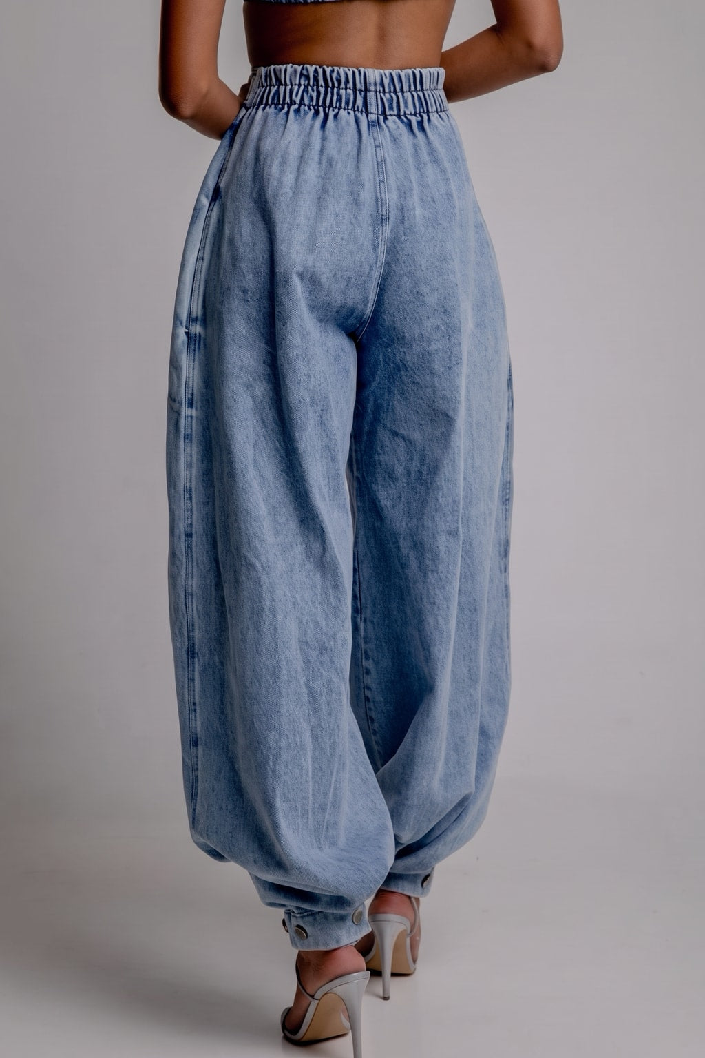 Denim High-Waist Vintage Loose Jeans - 4