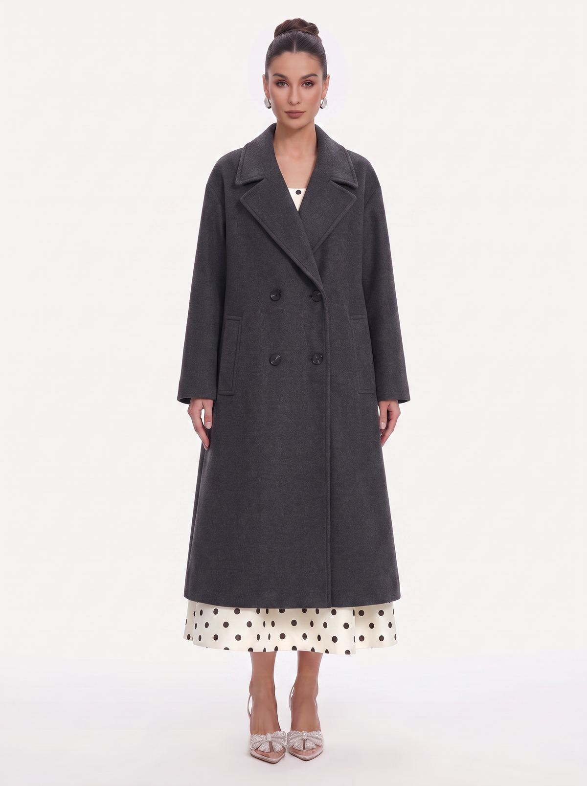 Double-Breasted Blend Overcoat in Six Colors - view 3