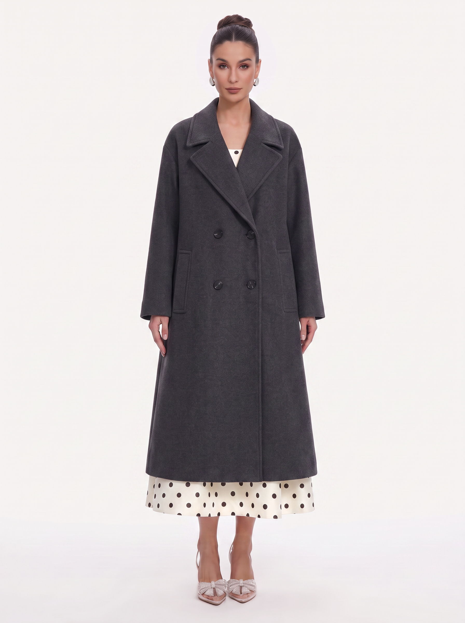 Double-Breasted Blend Overcoat in Six Colors - view 3