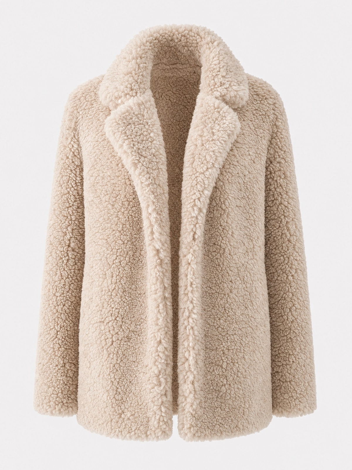 Thick Fleece Jacket With Modern Winter Cut - 1