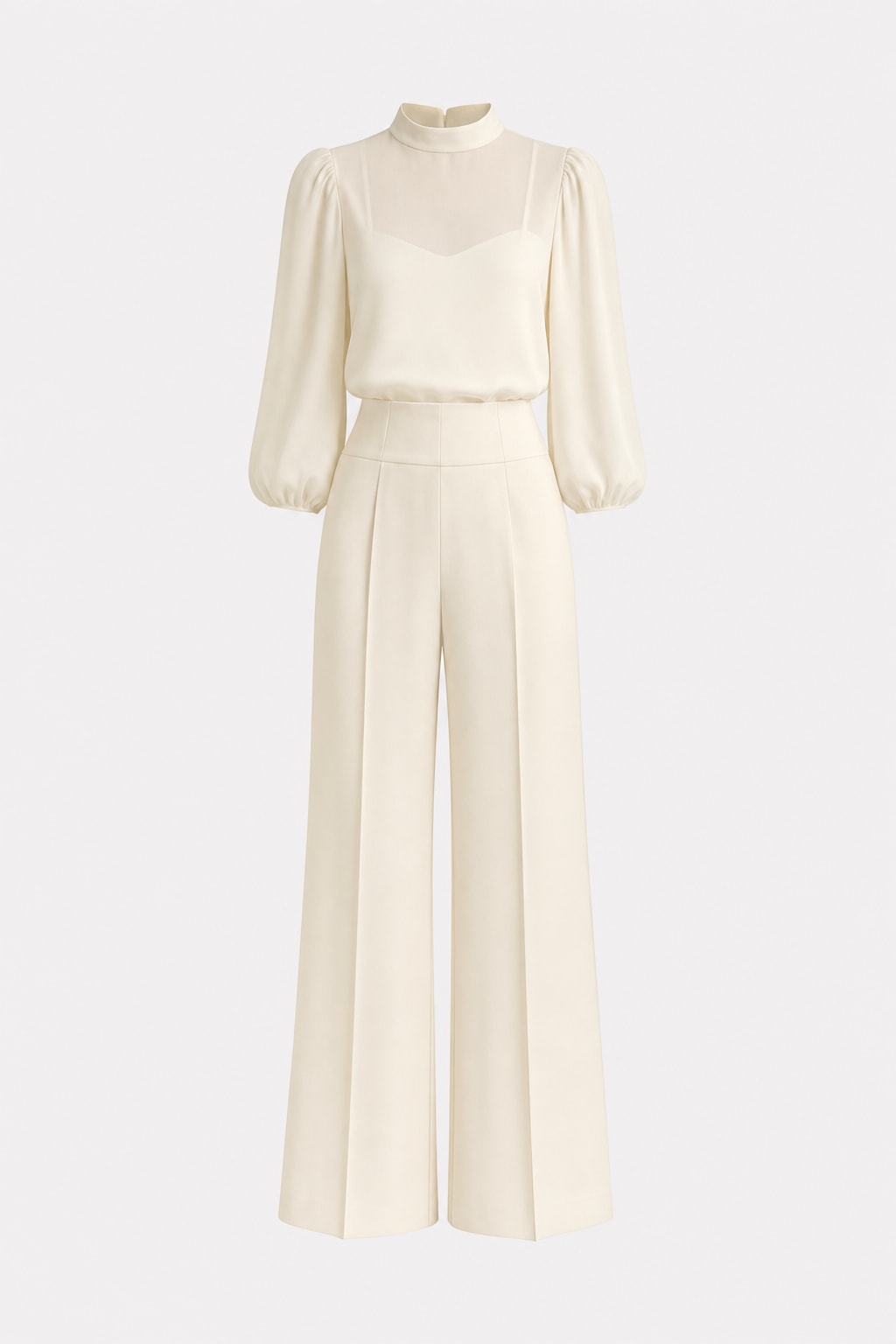 Three-Piece Wide-Leg Pant Set - 1