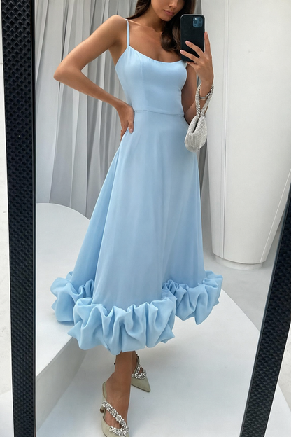 Bustier Flounce Midi Dress - view 5