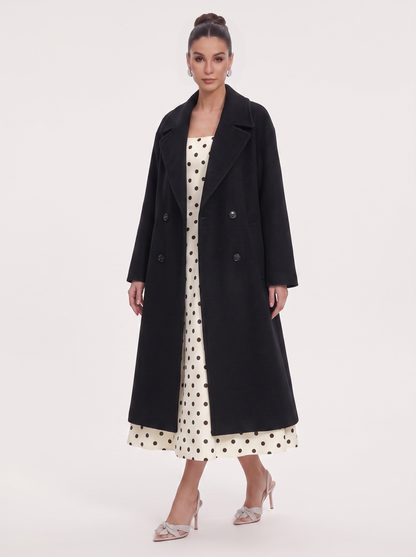 Double-Breasted Blend Overcoat in Six Colors - view 5