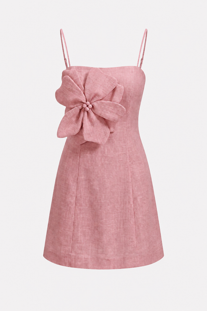 3D Floral Applique Cami Mini Dress - view 7