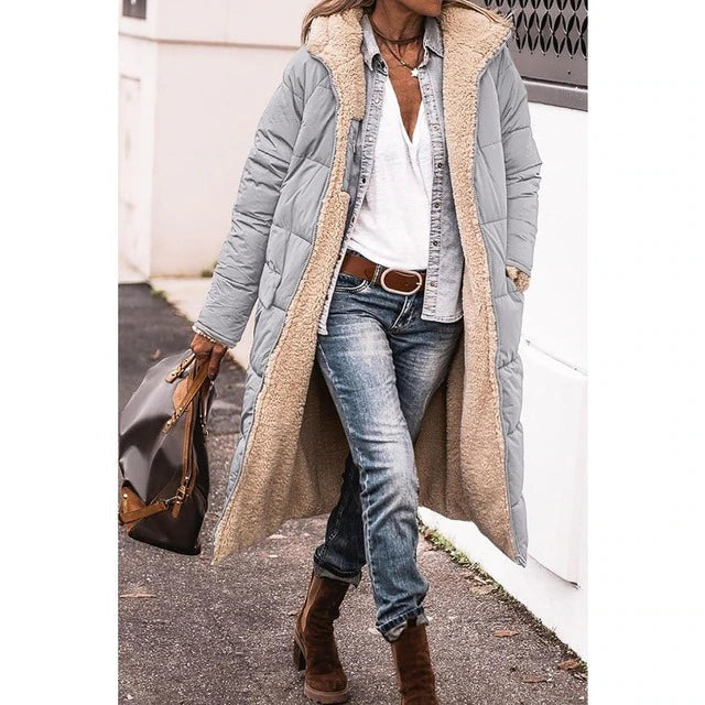 Down-Filled Long Hooded Winter Coat - view 13