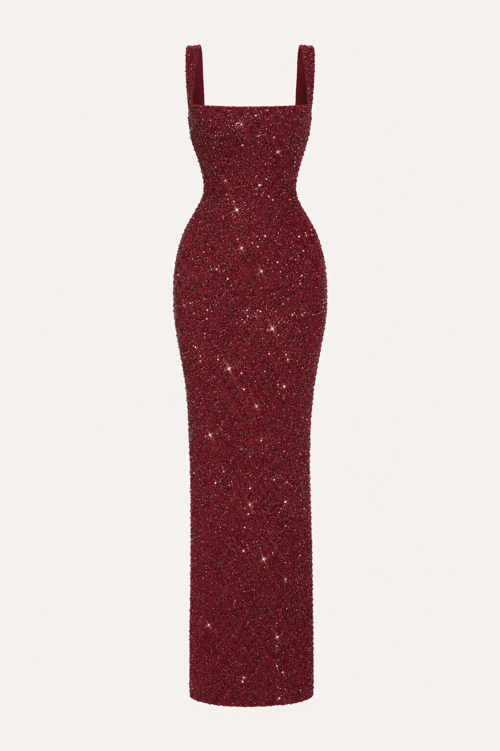 Sequin chiffon maxi dress with lace-up back