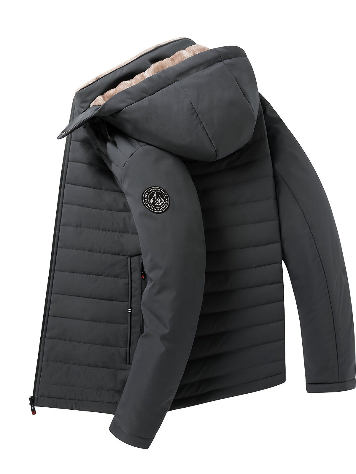 Hooded Insulated Quilted Winter Coat - view 5