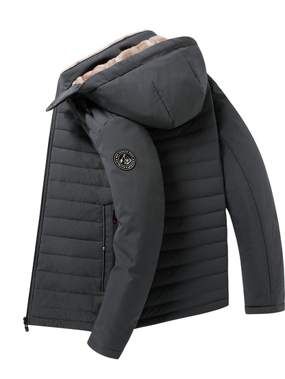 Hooded Insulated Quilted Winter Coat - view 5