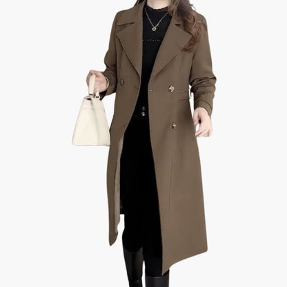 Belted Longline Trench Coat in Three Colors - view 4
