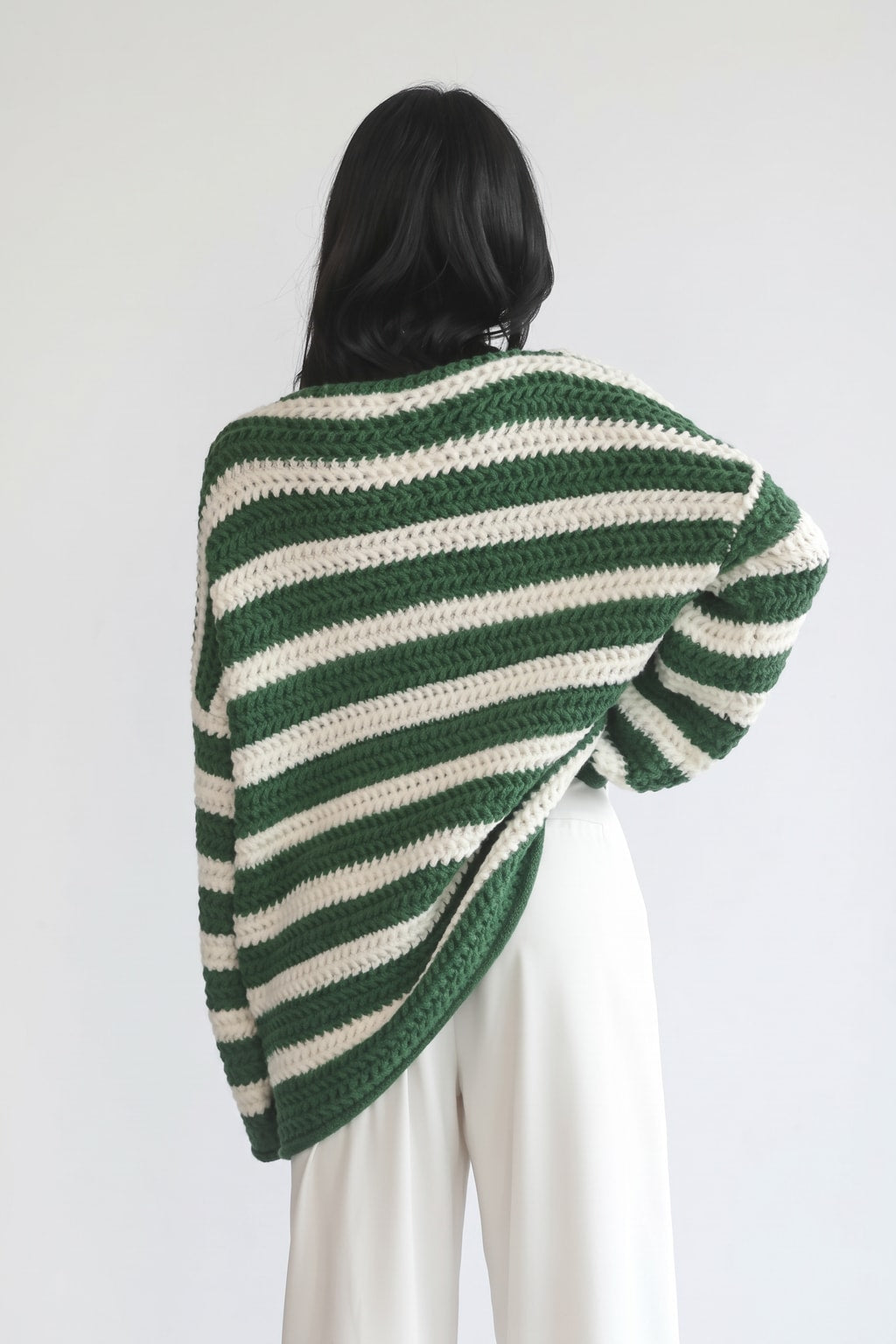 Soft Knit Sweater Chunky Striped - 3