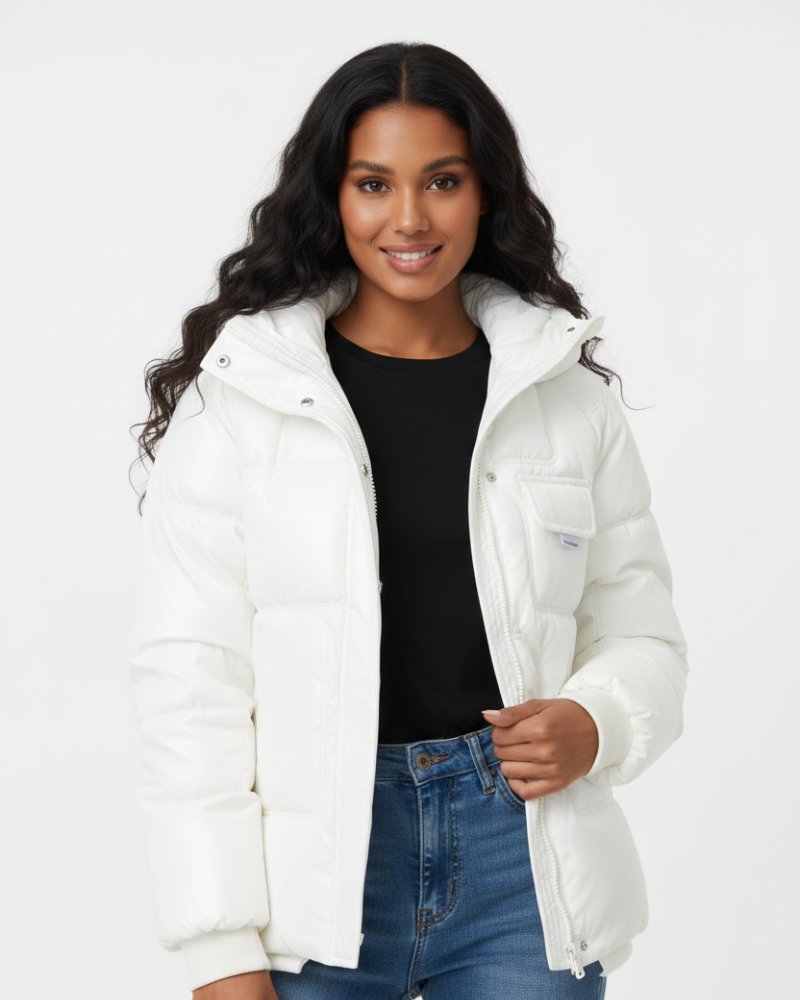 Lightweight hooded quilted puffer jacket - view 7