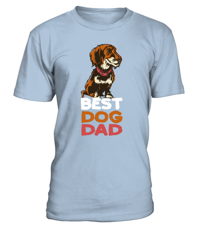 Best Dog Dad T-Shirt - Blue Sky