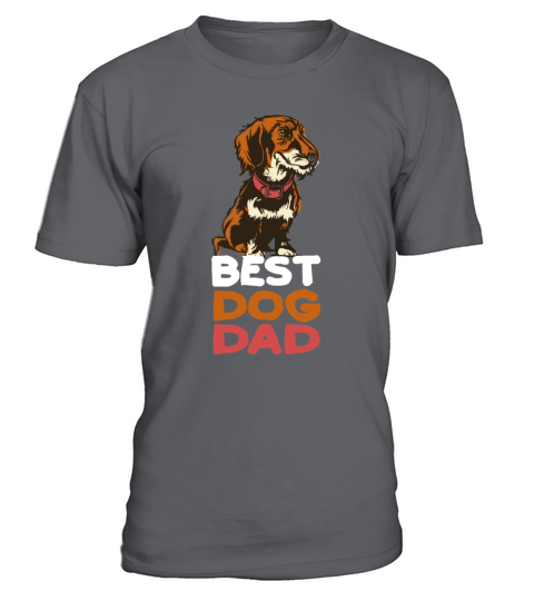 Best Dog Dad T-Shirt - Charcoal
