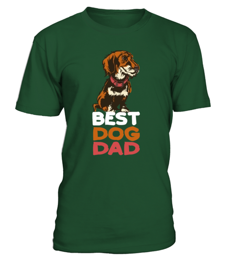 Best Dog Dad T-Shirt - Green Bottle