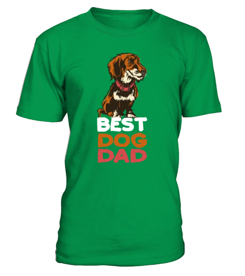 Best Dog Dad T-Shirt - Irish Green