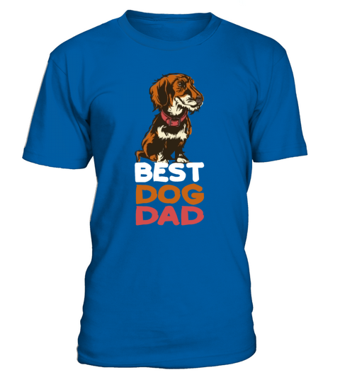 Best Dog Dad T-Shirt - Royal Blue