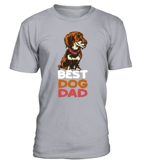 Best Dog Dad T-Shirt - Sport Grey