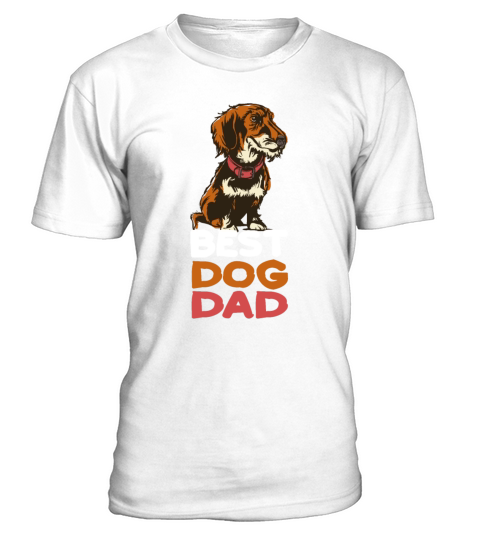 Best Dog Dad T-Shirt - White