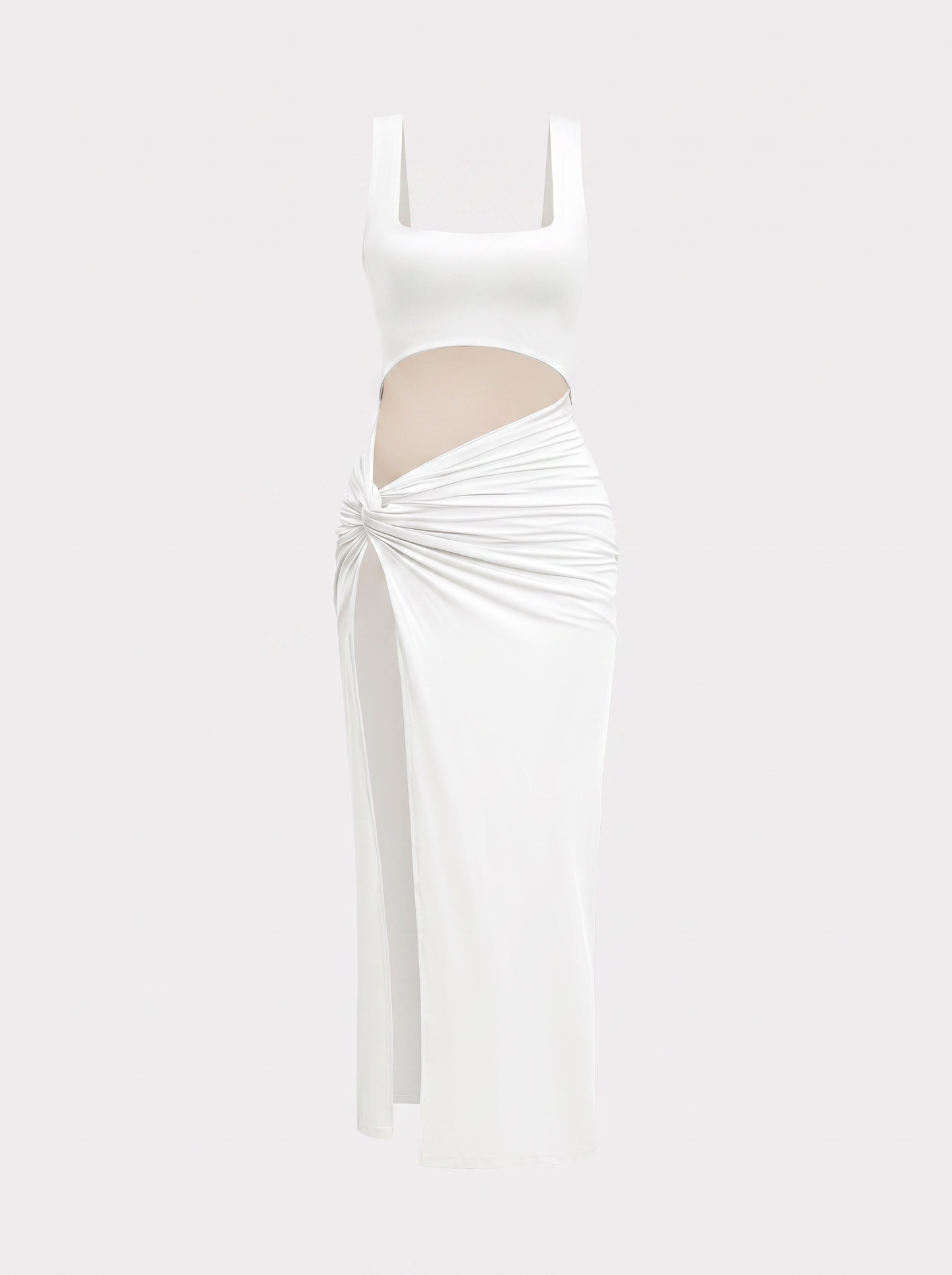 Twist Front Cutout Midi Dress - view 7