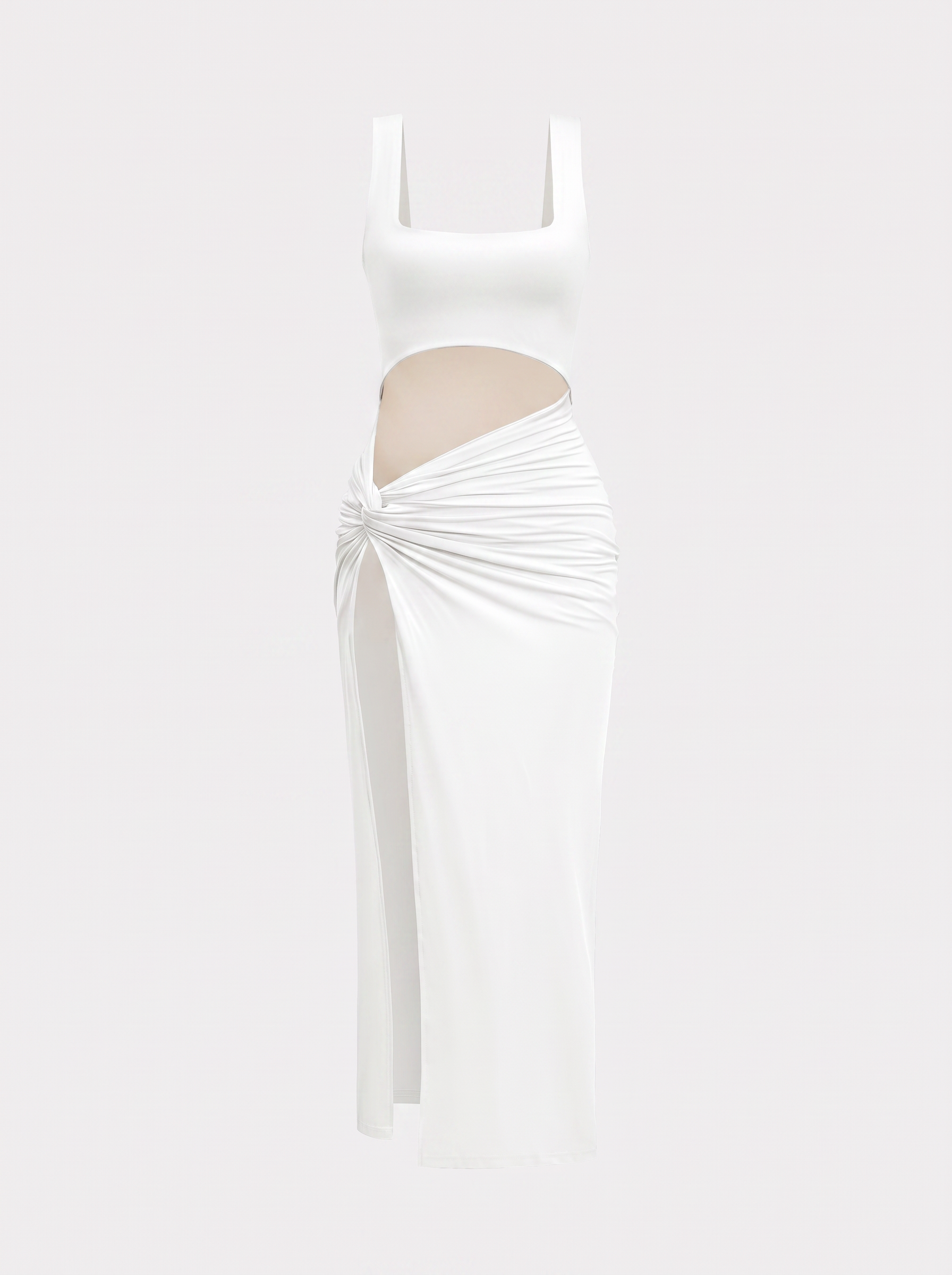Twist Front Cutout Midi Dress - view 7