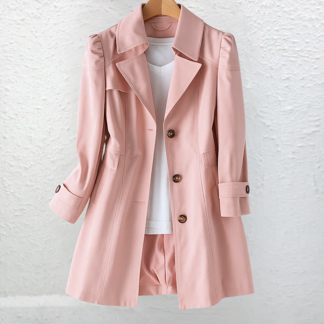 Lightweight trench collar coat - view 3