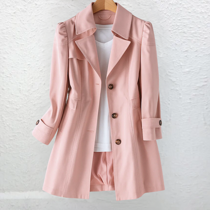 Lightweight trench collar coat - view 3