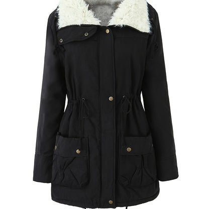 Fleece Lined Hooded Winter Parka, Mid-Length