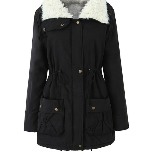 Fleece Lined Hooded Winter Parka, Mid-Length