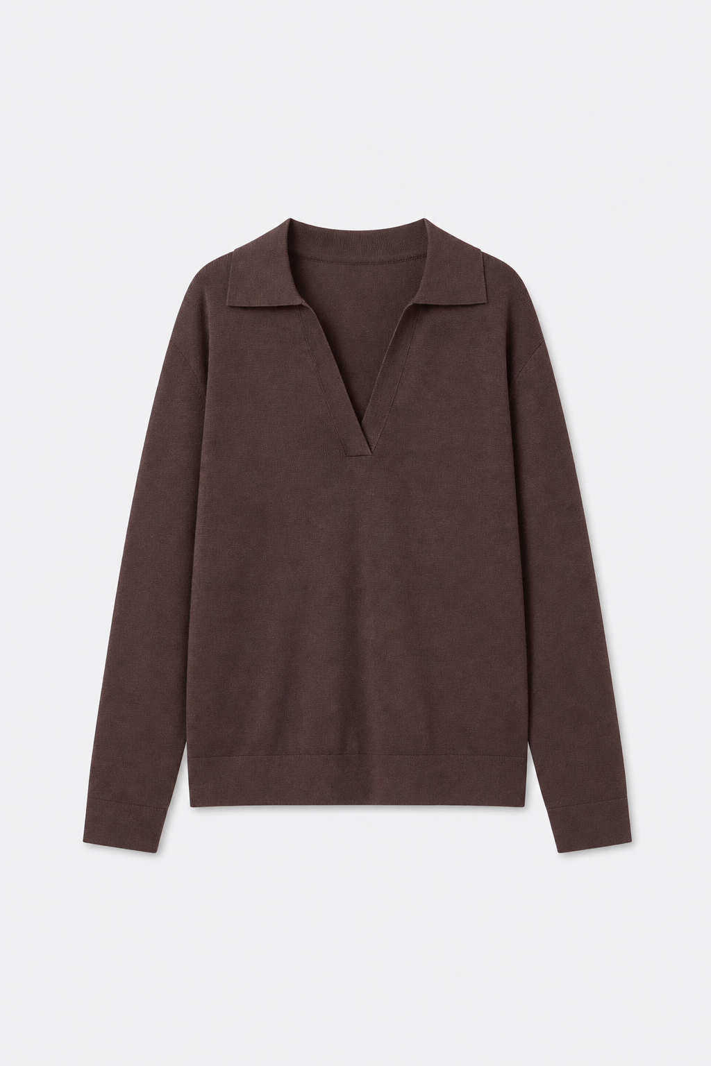 Relaxed Collared Pullover Sweater - view 6