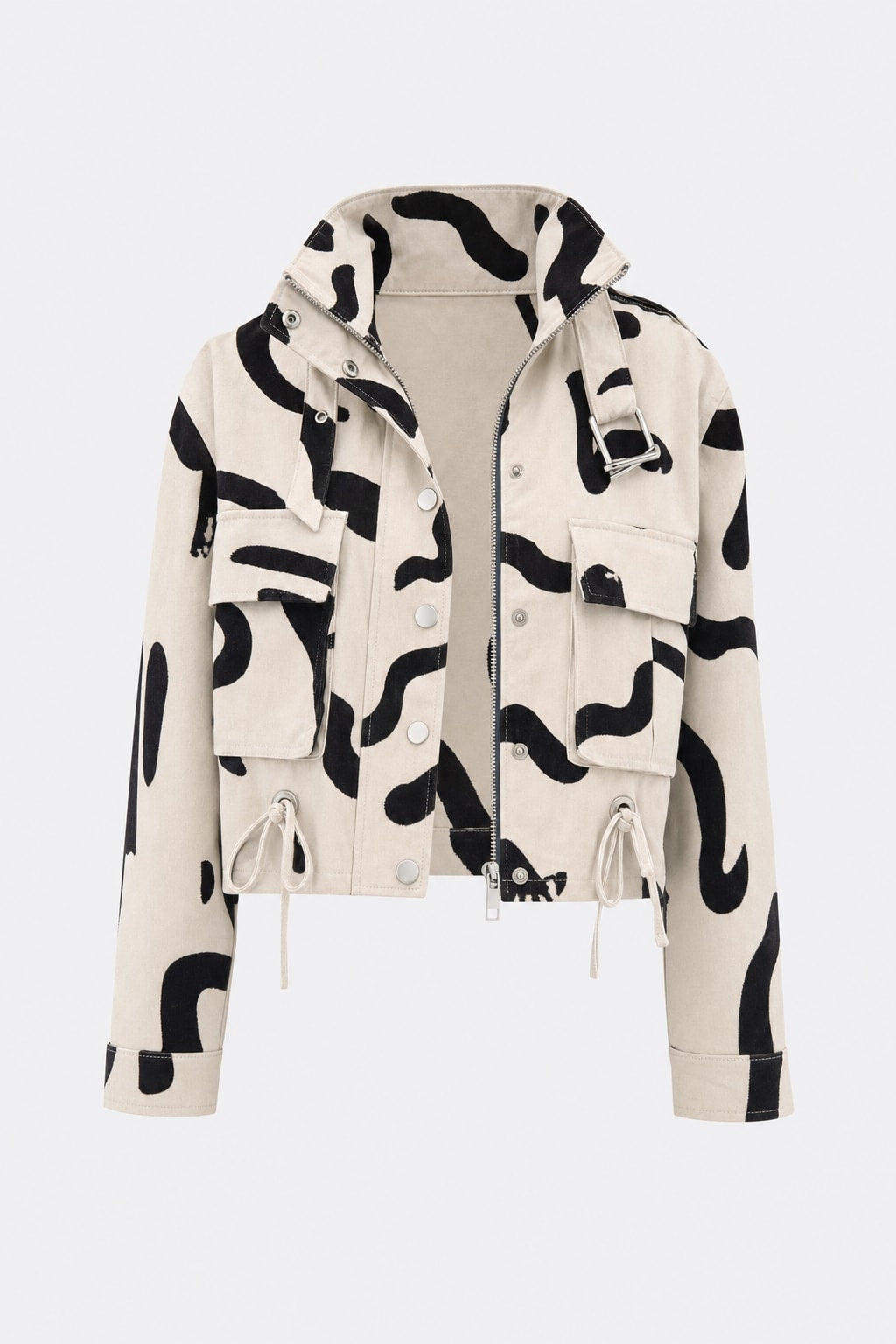 Timeless Blend Stand Collar Zip-Up Jacket - 1
