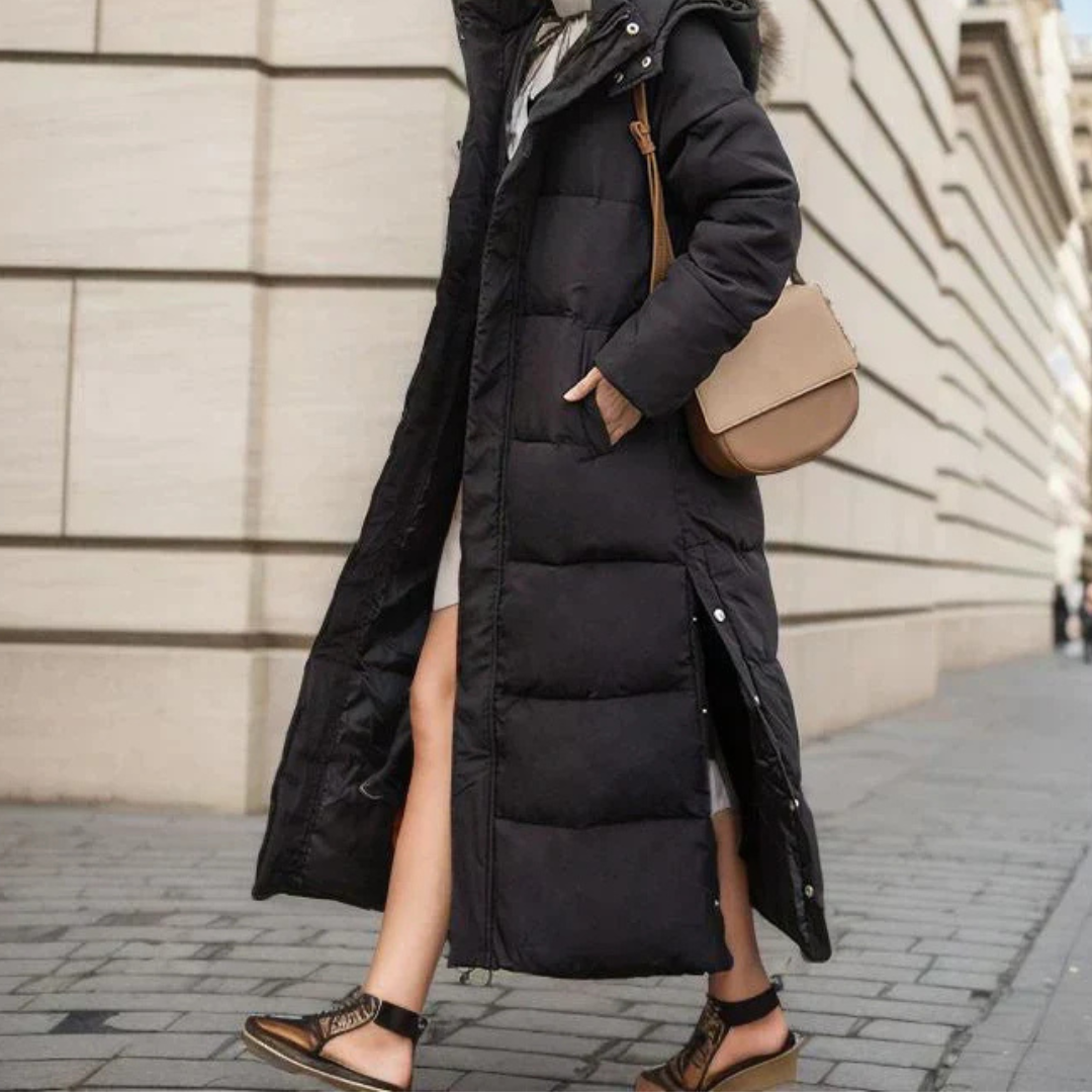 Wool blend winter coat with tailored fit - view 7