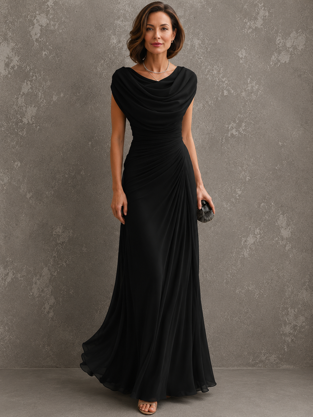 Ruched sleeveless maxi dress - view 3