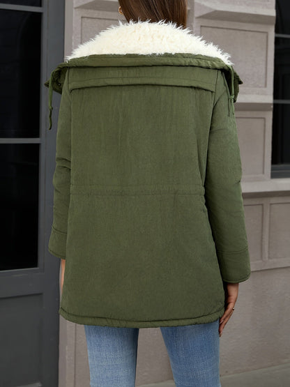 Fleece Lined Hooded Winter Parka, Mid-Length - view 4