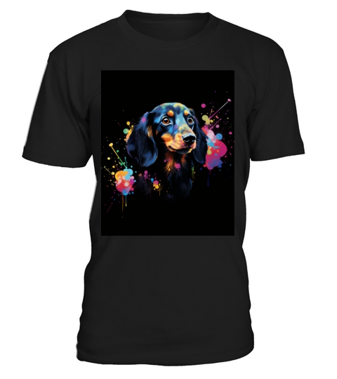 Color Explosion Dachshund Dog T-Shirt