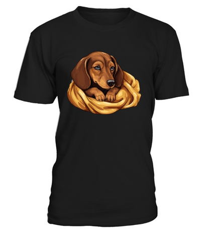 Cute Sleeping Dachshund Dog Official Sleeping T-Shirt