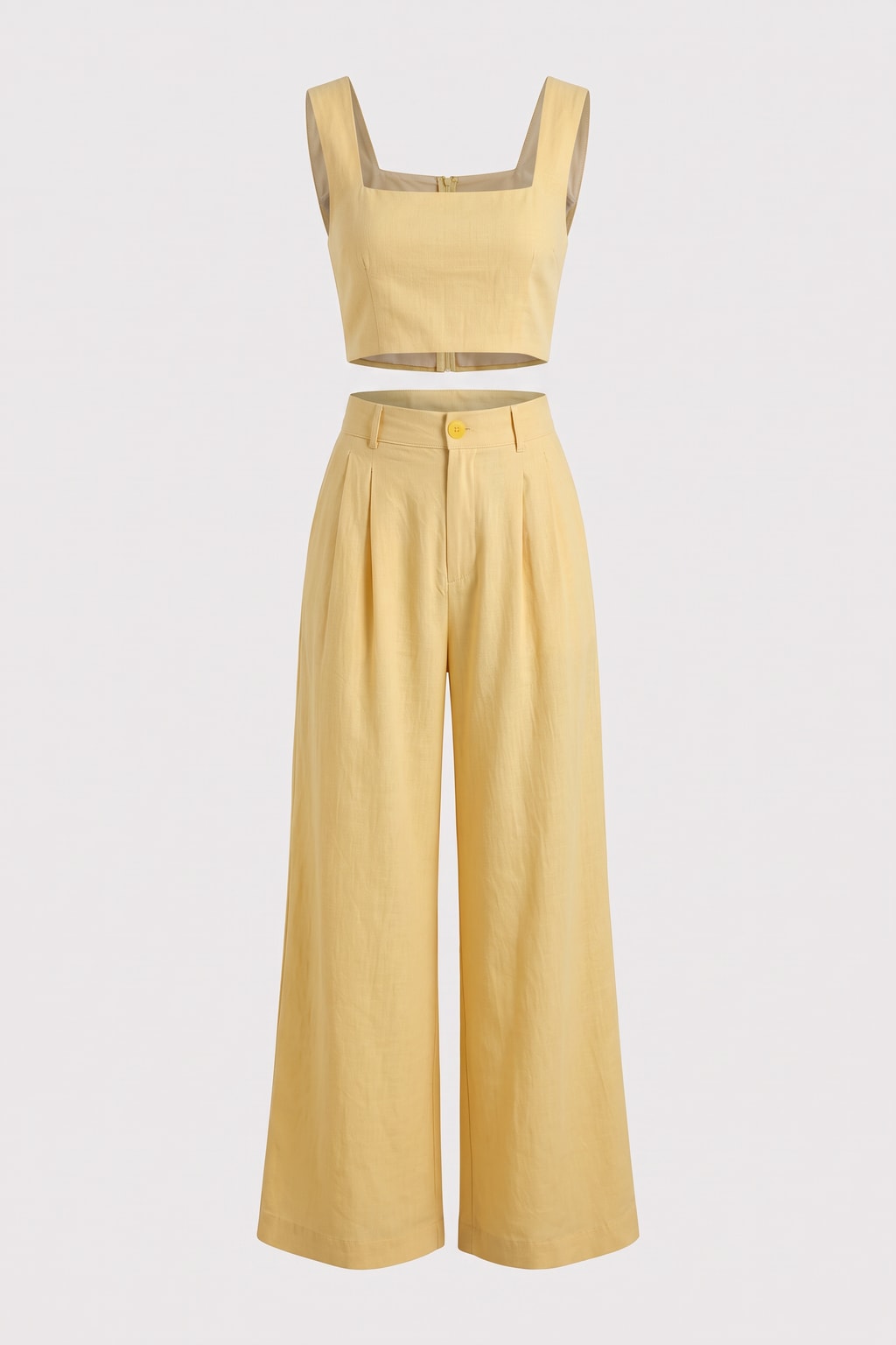 Flowy Palazzo Two-Piece Set With Relaxed Top - 1